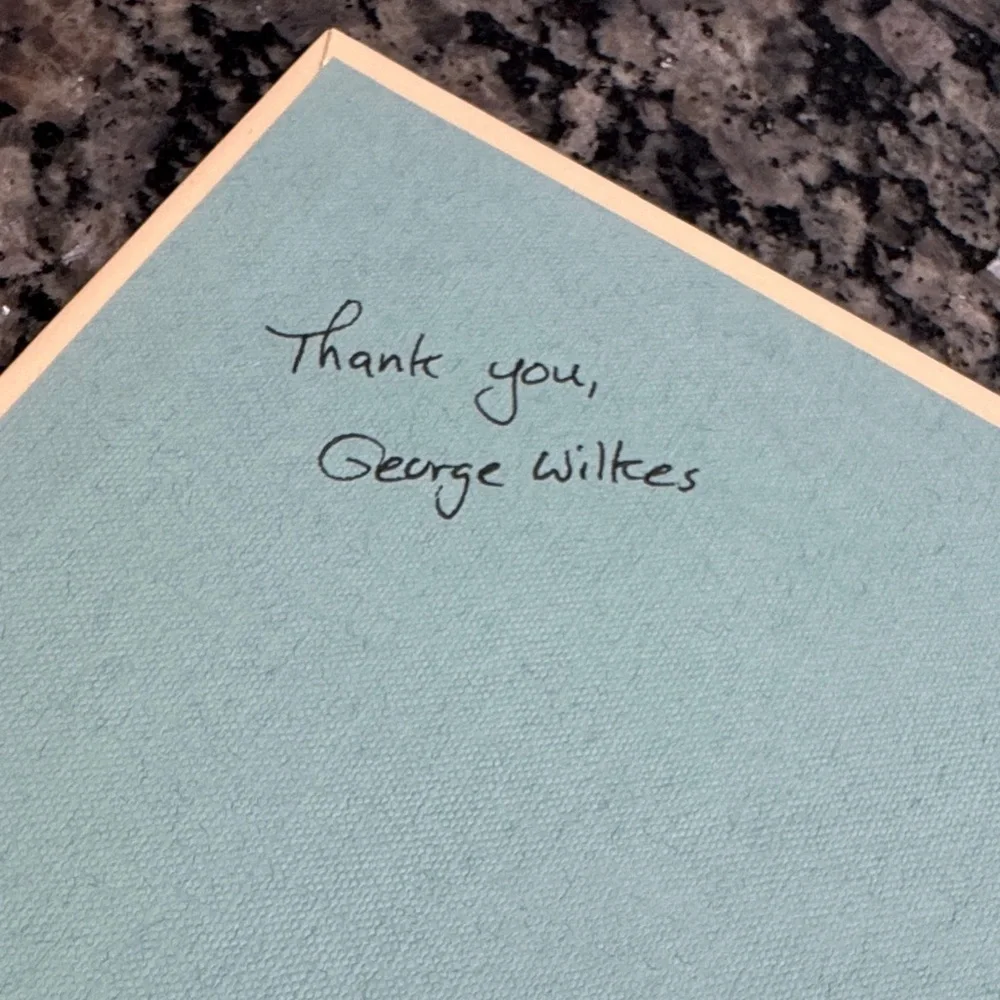 Angry Trout Cafe Notebook and cook book autographed George Wilkes EUC